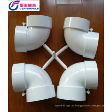 PVC plastic injection collapsible core pipe fitting mould